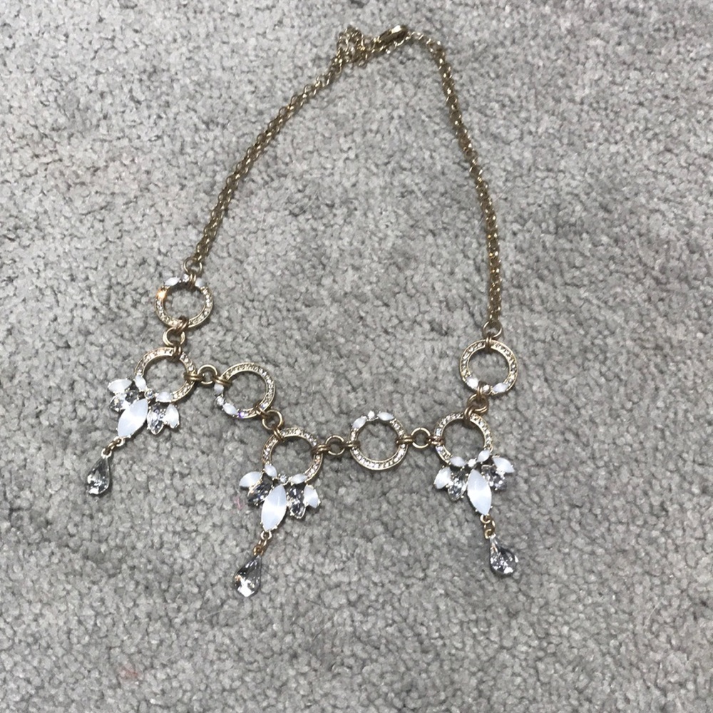 Gold/Rhinestone Statement Necklace